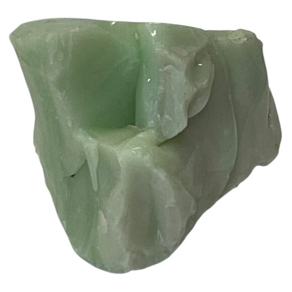 Lime Green Art Glass Cullet Glowing Manganese Slag Glass #5GL66 - Picture 4 of 8